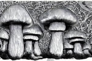 mushroom fungi magic mushroom psychedelic  psilocybin best self sacred geometry magical blue