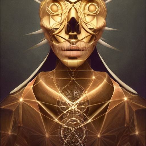 higher self best self moth sacred geometry magical golden background 7